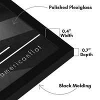 Americanflat 16x12 Picture Frame in Black - Thin Border Photo Frame with Polished Plexiglass - Wall Picture Frame with Hanging Hardware Included for Horizontal or Vertical Display Format