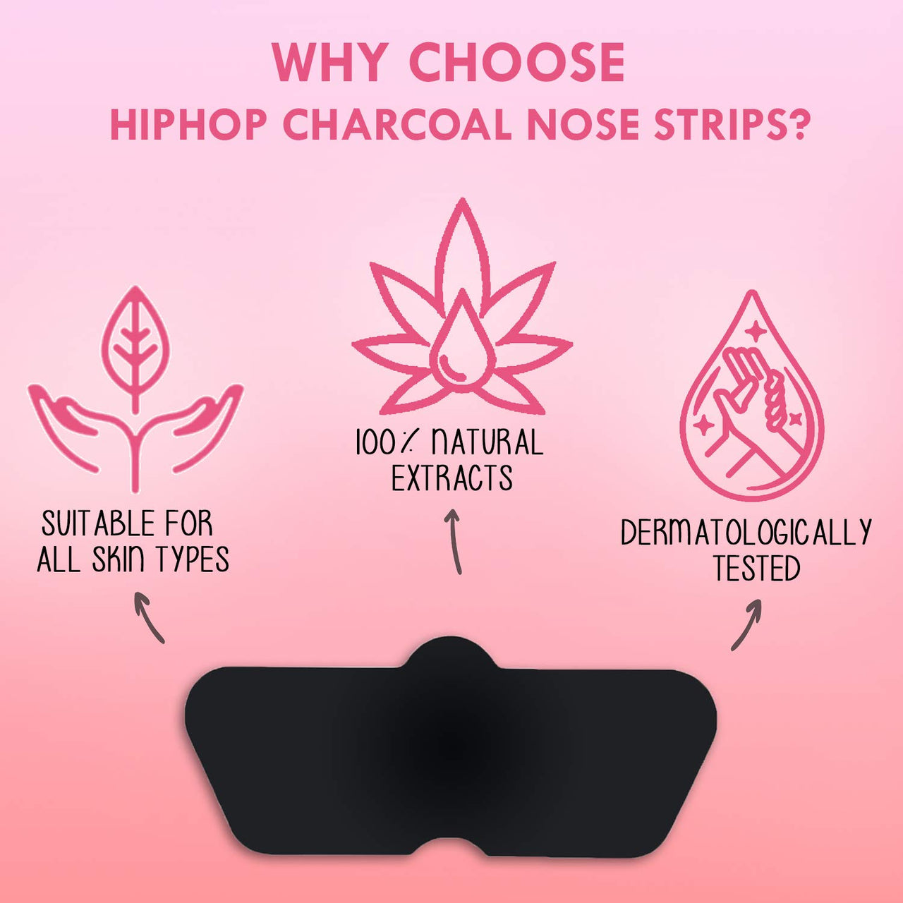 HipHop Skin Care Cleansing Charcoal Nose Strips (6 Strips) & HipHop Skincare Cleansing Charcoal Nose Strips for Women - Blackhead Remover & Pore Cleanser (3 Strips)