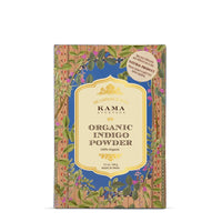 Kama Ayurveda Organic Henna Powder & Organic Indigo Powder, 100g each (Pack of 2)