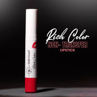 Shryoan Rich Color Non-Transfer Lipstick | Waterproof & Super Matte Finish | Long Stay Creamy Lipstick | Single Swipe Application (BERRY RUSH - 07)