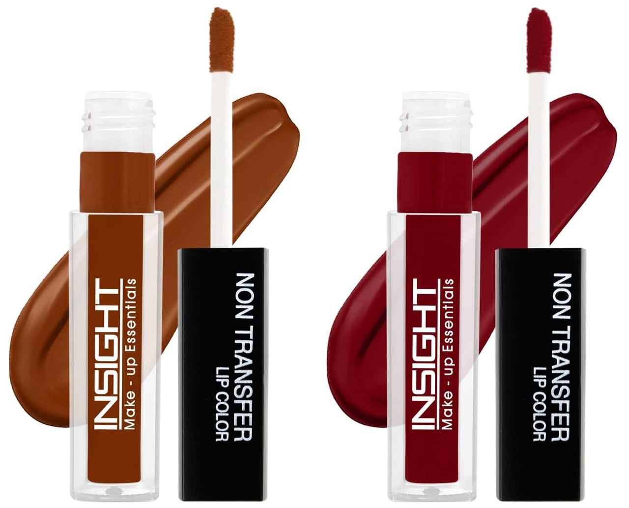 INSIGHT Non Transfer Matte Lip Color, 4Ml (03 Divine Wine) & Lip Color, 4Ml (01 Joyfull)