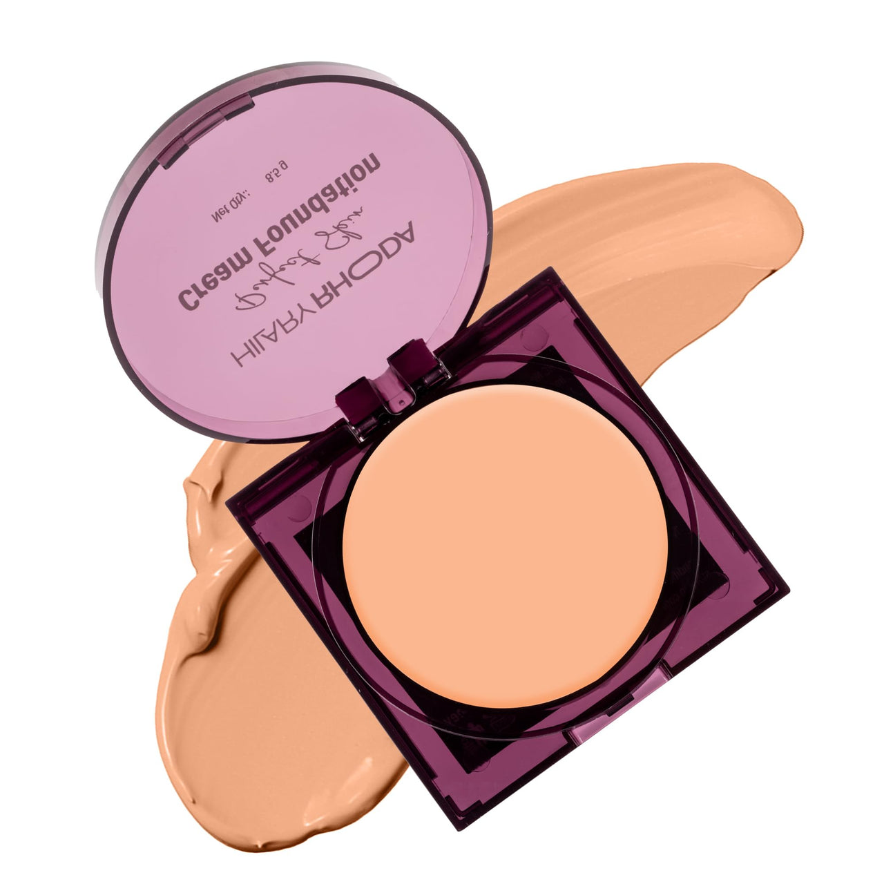 Hilary Rhoda Perfect Skin Cream Foundation | Buildable Coverage & Lightweight | Waterproof & Matte Finish | Blendable Foundation - 8.5g (Ivory - Shade 01)