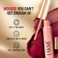 Lakmé 9 To 5 Weightless Matte Lip & Cheek Color|| Rosy Plum|| 9 G