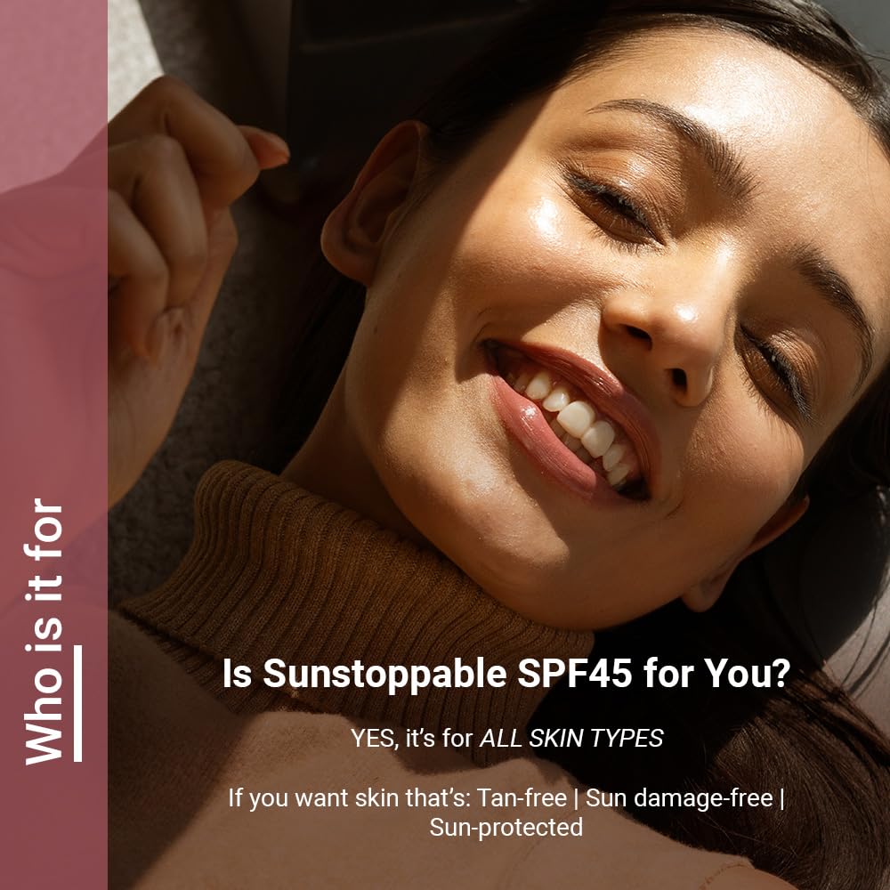 Neude SPF 45 Sunscreen 50 ml PA+++ No White Cast with Milk, Zinc Oxide and Avocado Oil, Broad-Spectrum Daily Moisturizer for Men and Women Blue Light Protection Repairing Paraben-Free