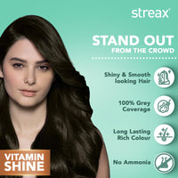 Streax Crème Permanent Hair Colour - 5 Light Brown Hair Color- 140 ml, 100% Grey coverage, Ammonia Free Hair Color, Long Lasting Hair colour for women(Colourant Tube 60g,Developer Bottle 60ml,Conditioner 20g)