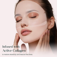SeoulSkin Collagen Glass Skin Overnight Mask - Korean Collagen Face Mask with Low Molecular Collagen & Hyaluronic Acid, Pore Perfecting & Hydrating, Paraben-Free, For All Skin Types (1N)