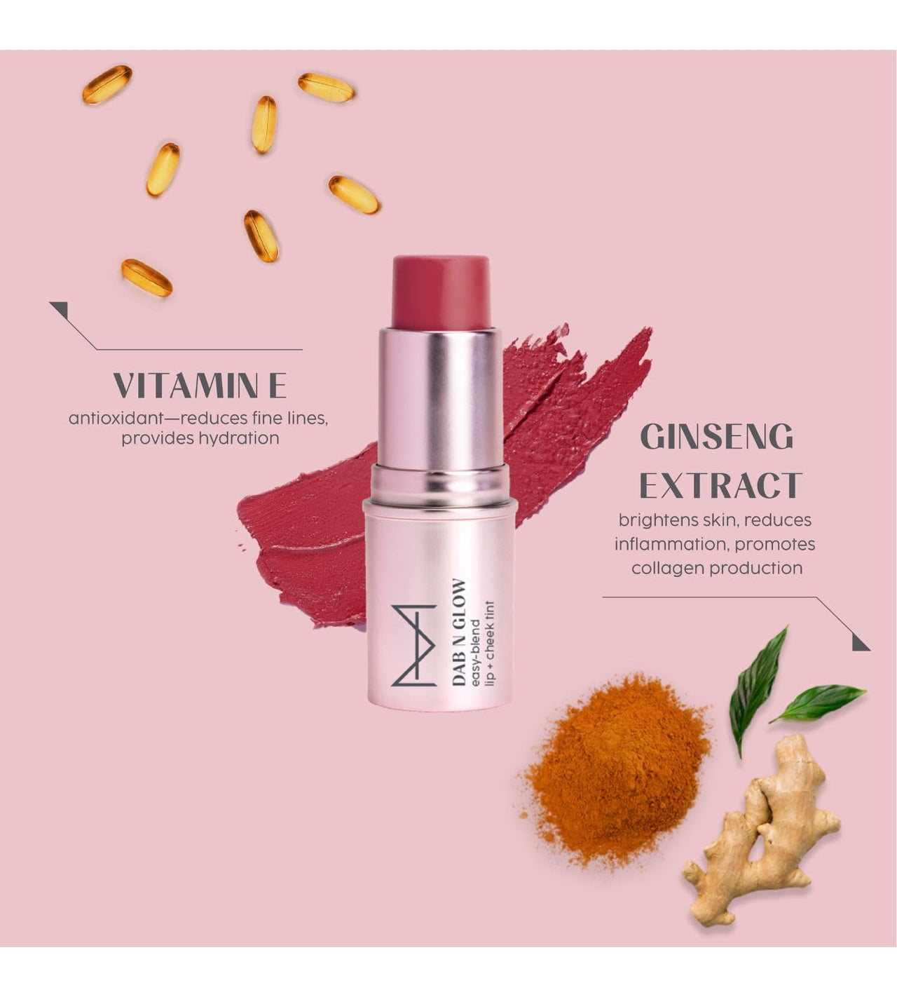 House Of Makeup Dab N Glow Lip Tint | Pigmented Blusher For Face Makeup | Creamy, Easy-Blend Lip And Cheek Tint | Lip Tint For Women & All | Multi-Use Tint for Cheeks And Lips | 8 gms | Burnt Rose