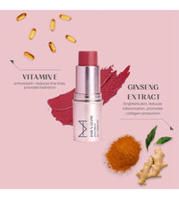 House Of Makeup Dab N Glow Lip Tint | Pigmented Blusher For Face Makeup | Creamy, Easy-Blend Lip And Cheek Tint | Lip Tint For Women & All | Multi-Use Tint for Cheeks And Lips | 8 gms | Burnt Rose