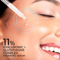 Streax Hydrate & Shine Face Serum, 30ml|10% Hyaluronic Acid|Serum for Glowing Skin |Instant Glow, Deep Hydration & Brightening in 3 Days|Glass Skin Finish|Clinically Tested| All Skin type