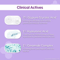 The Derma Co . 7% Glycolic Acid Hydrating Toner Hyaluronic Acid & Ceramide Complex For Glowing Skin Multi-Purpose Exfoliating Toner For Face,Body,Underarms & Scalp LotionI For Dull & Uneven Skin150Ml