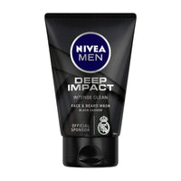 Nivea Roll-On Deodorant, Cool Kick for Men, 50ml And Face Wash, Deep Impact Intense Clean for Men, 100g