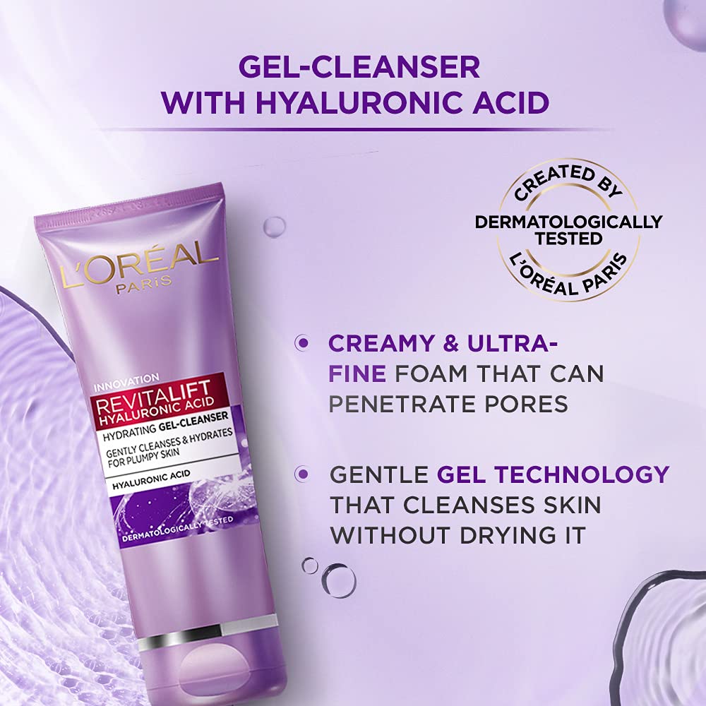 Loreal Paris Hyaluronic Acid Regime combo pack – Hyaluronic Acid Re-plumping Serum 15ml + Cleanser 100ml