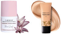 Carmesi Natural UnderArms Roll On Deodorant for Women 50ml and FACES CANADA Peaches N Cream Tinted Moisturizer - Light 01, 35 g