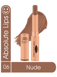 Beauty Berry Non Transfer Waterproof Lipstick, Long Lasting Smudge Proof Highly Pigmented Shades, (Pack of 1) (Nude -06)