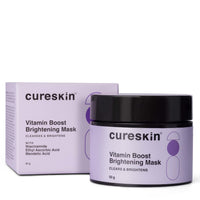 Cureskin Vitamin Boost D Tan Face Mask for Glowing Skin | D Tan Pack for Tan Removal | Fruit Based AHA Tan Removal De Tan Face Pack Mask for Women & Men | Detan Pack for Tan Removal | Tan Removal Cream