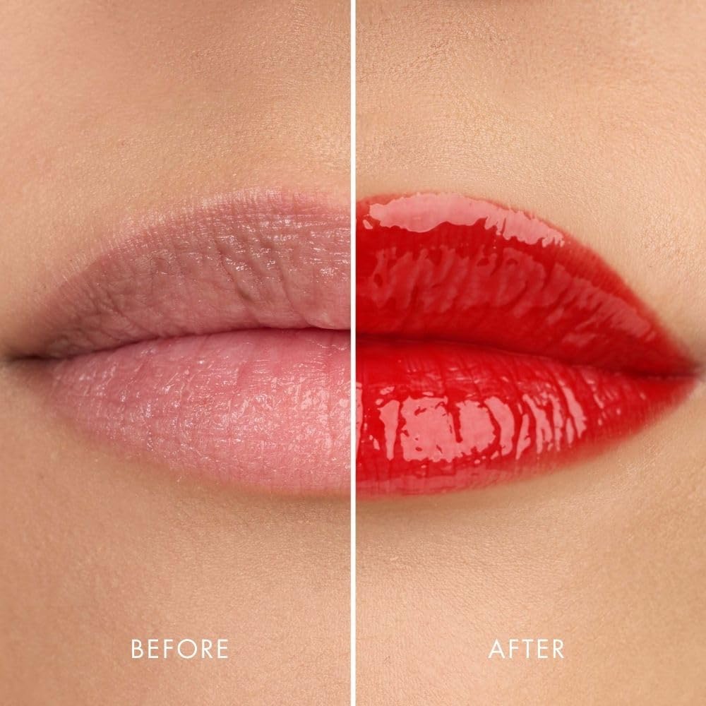HYUE HydraGlow™ Tinted Lip Treatment (6 ml) | Ra Ra Red | 24‑Hour Hydration with Sea Buckthorn Oil & Kokum Butter | Non‑Sticky | High‑Shine | Nourishing & Vegan Formula | Chunky Applicator