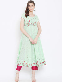Poshak Hub Women's  Cotton Anarkali Kurta