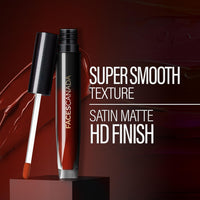 FACES CANADA Comfy Silk Liquid Lipstick - Mysterious Pink 12, 3ml | Satin Matte HD Finish | Luxe Comfort | Longlasting | No Dryness | Smooth Texture | Mulberry Oil & Shea Butter For Plump Hydrated Lips