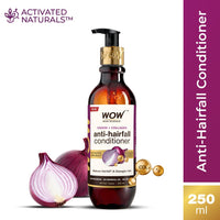 WOW Skin Science Onion Conditioner With Red Onion Seed Oil Extract, Black Seed Oil & Pro-Vitamin B5 - No Parabens, Mineral Oil, Silicones, Color & Peg - 250 ml