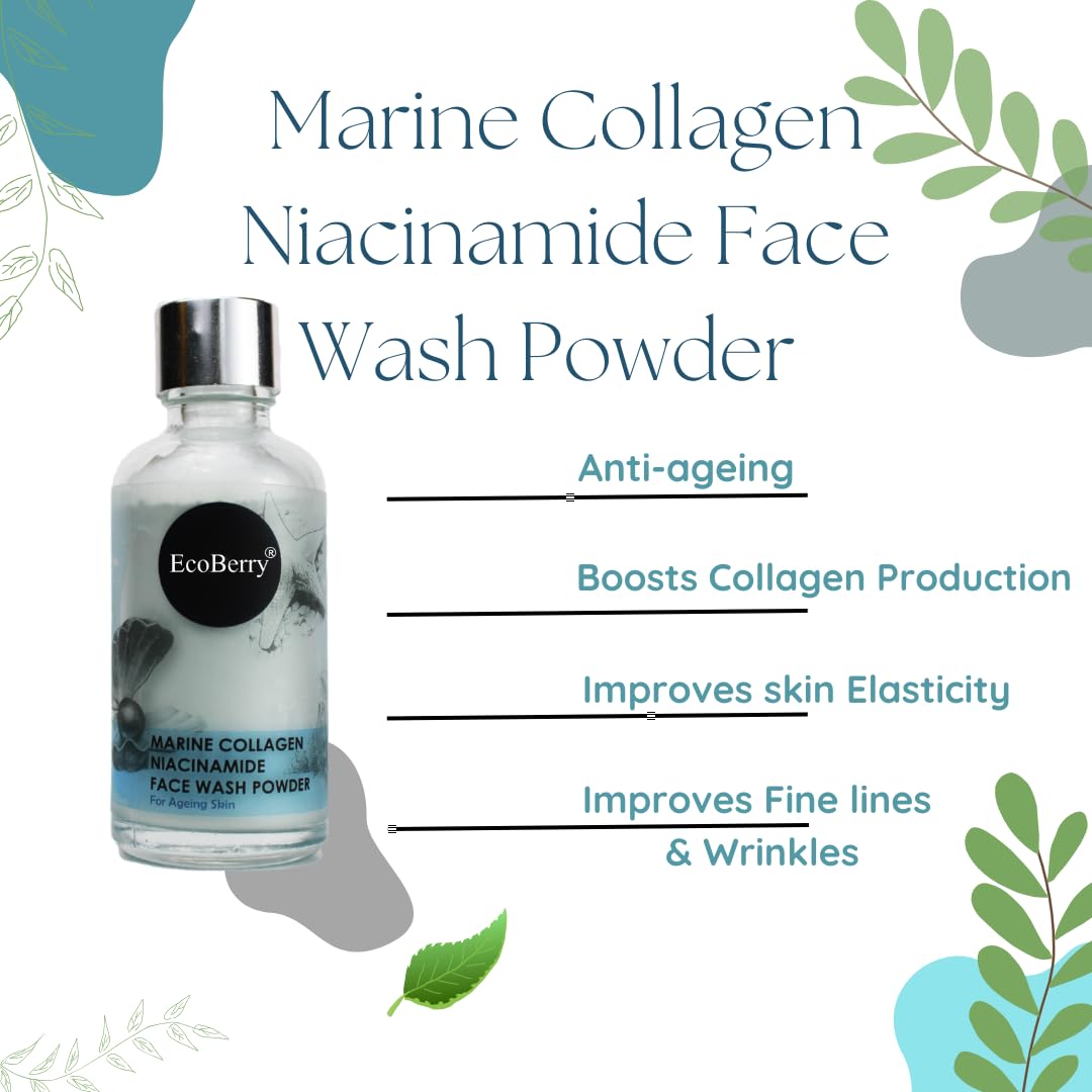 EcoBerry MARINE COLLAGEN FACE WASH POWDER