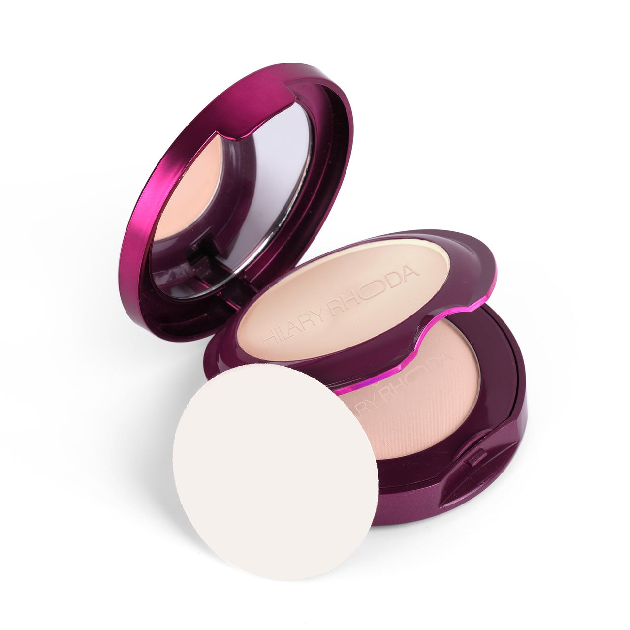 Hilary Rhoda HD High-Definition Pressed Powder | 2 in 1 Compact Powder | Shimmery & Matte Finish | Oil Control Formula | 18g (My Ivory - Shade 01)