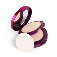 Hilary Rhoda HD High-Definition Pressed Powder | 2 in 1 Compact Powder | Shimmery & Matte Finish | Oil Control Formula | 18g (My Ivory - Shade 01)