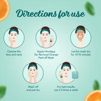 Himalaya Tan Removal Peel off Mask - Orange, 50g Tube