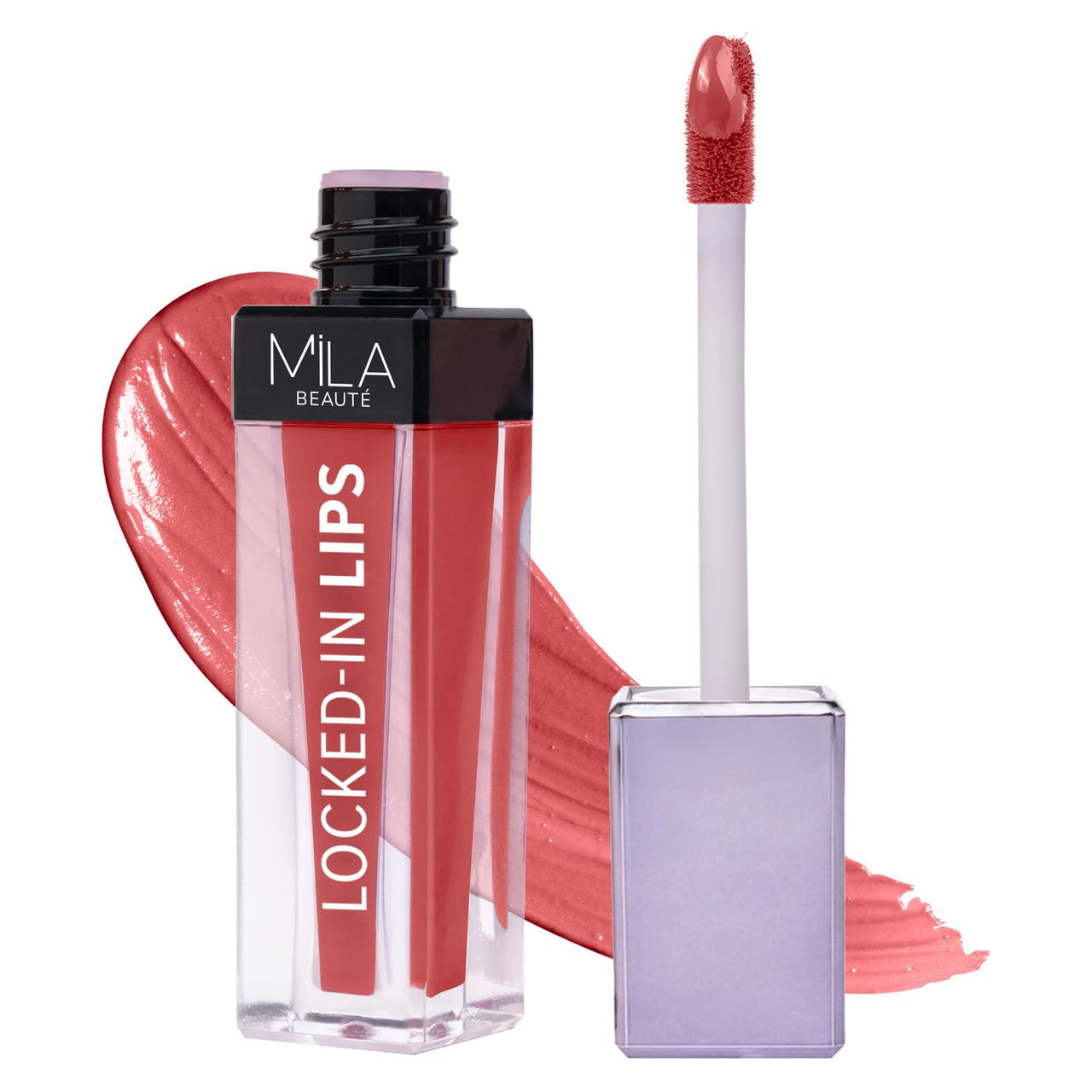 MILA BEAUTÉ Locked In Lips Liquid Lipstick |12 Hour Transfer Proof Formula with Hyaluronic Acid | Highly Pigmented Lipsticks | Shade -