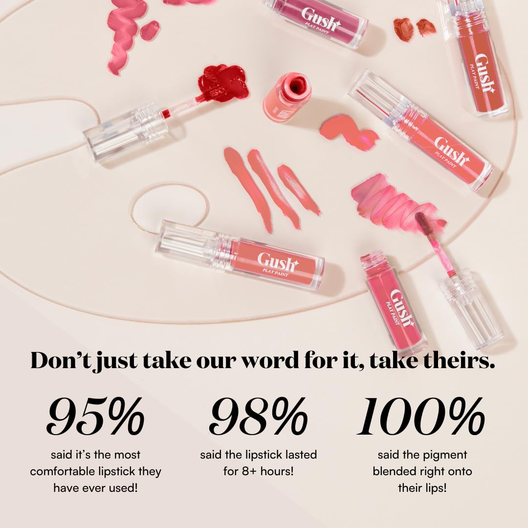 Gush Matte Liquid Lipstick My Own Muse (2.8 Ml)| Creamy And Pigmented | Long Lasting Transferproof Formula | Vitamin E & C To Nourish And Plump Lips | For All Skin Types
