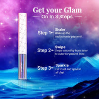 Charmacy Milano Stellar Duo-Chrome Eyeliner - Nebula 2, Smudgeproof, Quick Dry & Long Lasting Eyeliner, Vibrant Eye Makeup For Women, 8 Shades (1.5 gms)