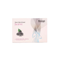 Raaga Professional Stem Cells Infused Fairness 6 Step Facial Kit | Brightening Power of Mulberry and Alp Rose Stem Cells | Reduces Dark Spots | All Skin Types (61 gm)