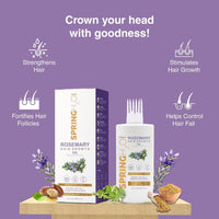 SPRING H2O Rosemary Hair Oil – Promotes Thicker Hair | Nourishes, Strengthens Roots | 100% Natural Rosemary Oils Hair Fall Control – 200ml