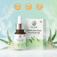 Zenaum Essences 100% Natural Eucalyptus Therapeutic Grade Essential Oil | 45ml (Pack of 3) | Respiratory Relief, Muscle Soothing & Aromatherapy | Sourced from Yunan, India | GMP, ISO & IFRA Certified