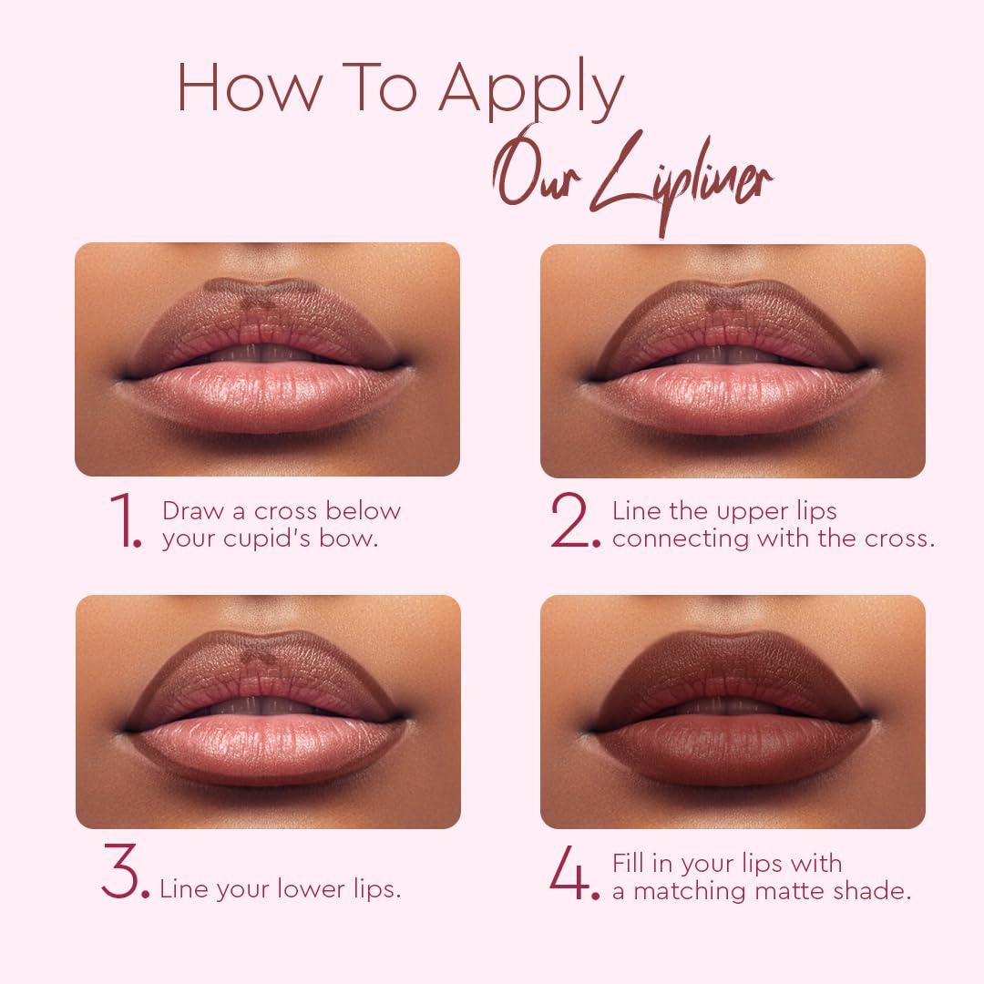 C2P Pro Ultra Define Lip Liner, One Swipe Smooth Application, Matte Finish, Long Lasting, Waterproof & Smudge Proof, Enriched with Jojoba Oil & Shea Butter, 0.27g (Ruby 05-Red)