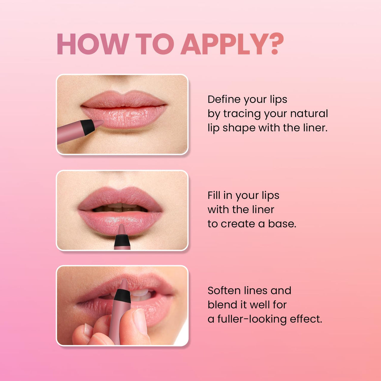 Swiss Beauty 2-In-1 Creamy Matte Lip Liner + Lip Filler | Smudgeproof and waterproof | Shade- Coral Candy, 1.6g