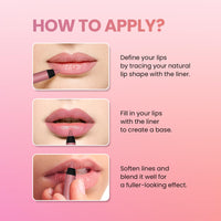 Swiss Beauty 2-In-1 Creamy Matte Lip Liner + Lip Filler | Smudgeproof and waterproof | Shade- Clear Red, 1.6g