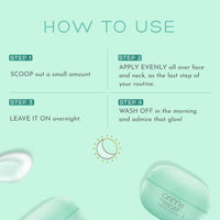 Orimii Sleeping Face Mask for Overnight Repair & Stress Relief (100ml) | Anti Oxidant Rich, Moisturizes, Soothes & Repairs Overnight | Lightweight 100% Natural Night Cream Gel For All Skin Types
