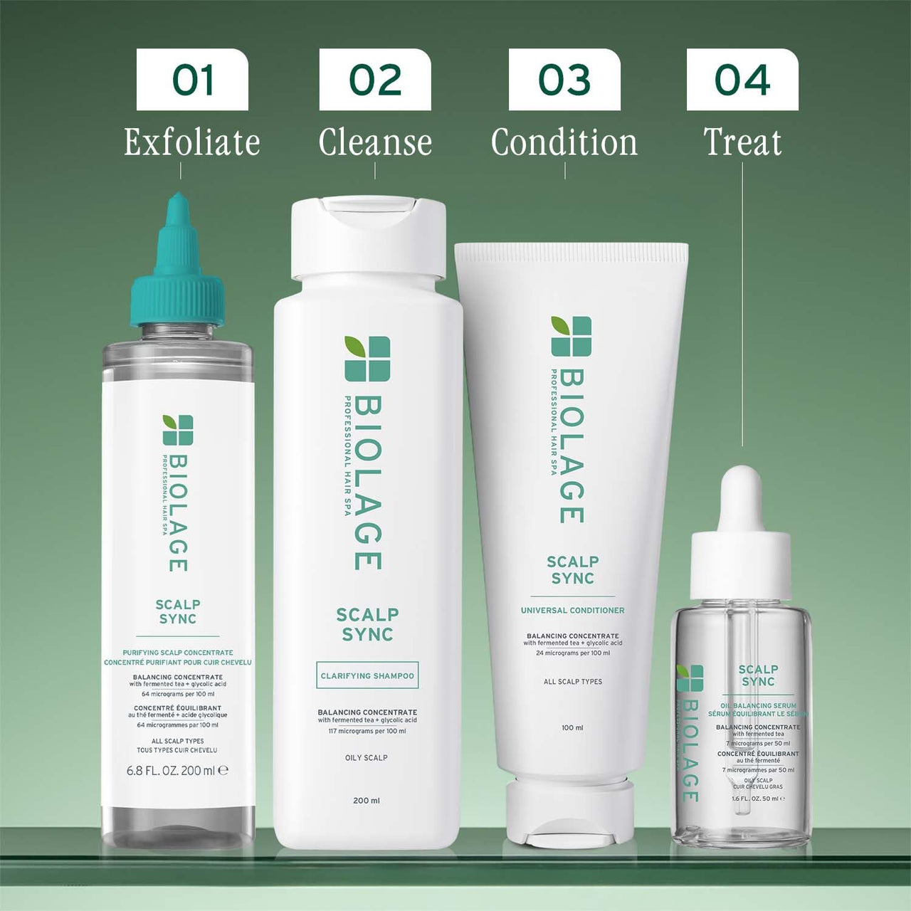 Biolage Scalp Sync Clarifying Shampoo, Soothes and Hydrates Scalp for up to 72 hours*, Enriched with Fermented Tea and Glycolic Acid IFor Women & Men I Vegan & Cruelty-Free