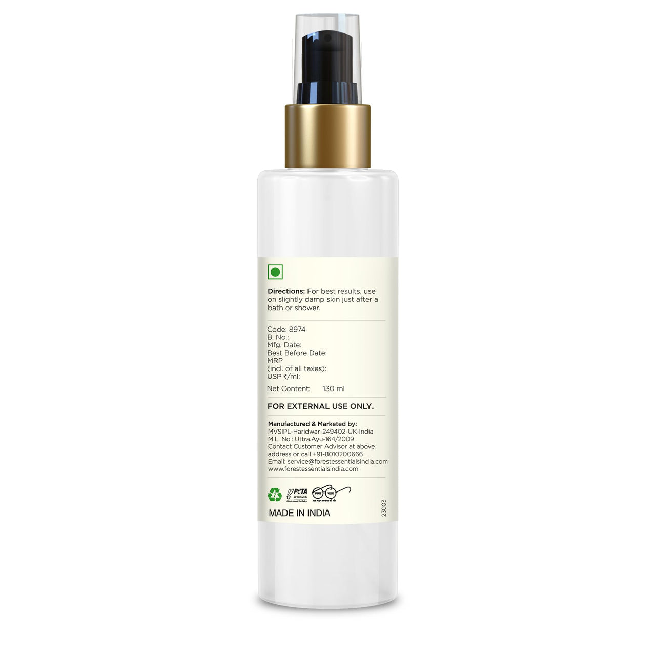 Forest Essentials Ultra-Rich Body Milk Oudh & Green Tea | Natural Moisturizing Body Lotion For Instant Hydration | Ayurvedic Body Moisturizer, Paraben Free| For Women & Men | 130 ml