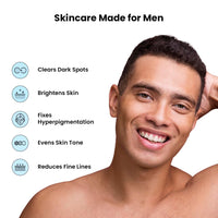 ThriveCo Brightening Pro Serum for Men | Kojic acid, Vitamin C & Diacnemide™ | Skin Brightening, Acne Control & Boosts Hydration | Fades dark spots & Reducess Dullness | For All Skin Types | 30ml