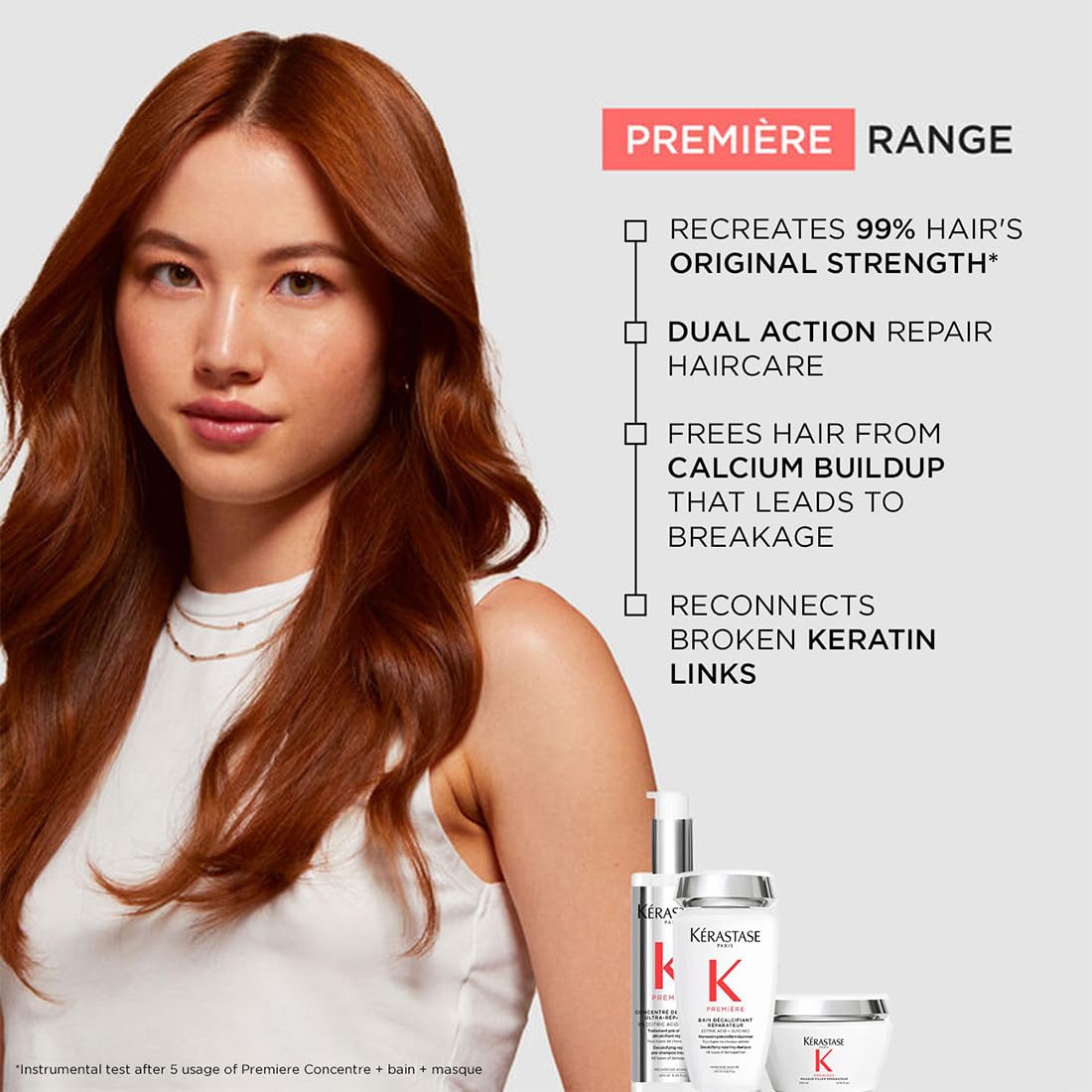 Kérastase Première Pre Shampoo Treatment for Damaged Hair 250ml | Pre-Shampoo | Repairs Damage & Removes Calcium Buildup | Infused with Citric Acid & Glycine