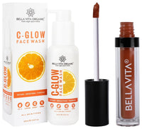 Bella Vita Organic Vitamin C-Glow Natural Face Wash Kiss-Proof 4.5 ml 18-hr Stay Waterproof Intense Moisturisation Just Nude