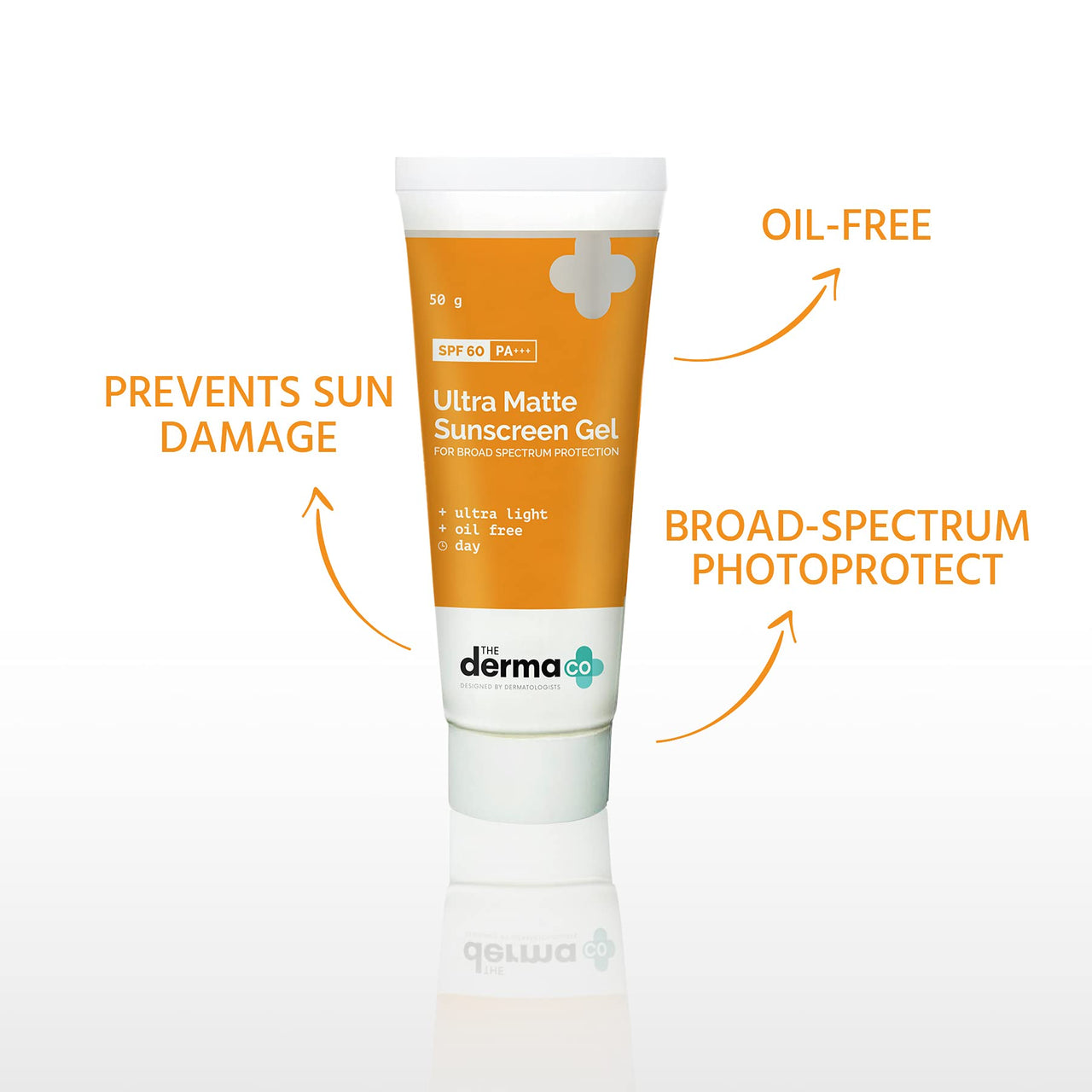 The Derma Co Ultra Matte Sunscreen Gel With SPF 60, All Skin Types