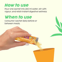 PLIX - THE PLANT FIX Isabgol Orange Burst| Improve Digestive Health And Gut Cleanse| Psyllium Husk Powder| No Added Preservatives OR Sugar| 30 Days Serving
