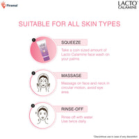 Lacto Calamine Face Wash For Oily Skin |100ml each- Pack of 2 | Kaolin Clay, Niacinamide & Vitamin E | Facewash Reduces Excess Oil, Controls Pimples, Blackheads & Whiteheads |Face wash For Women & Men