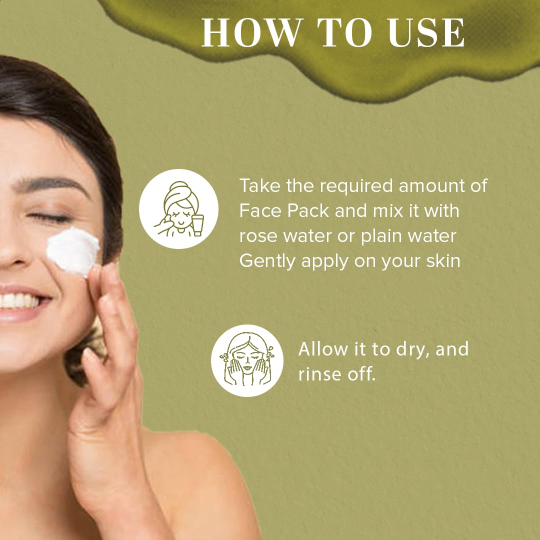 Khadi Natural Gold Thermo Herb (Skin Tightning Face Pack)|Brightens skin tone| Enhances radiance| Removes dead skin cells| Suitable for all skin types| 100gm