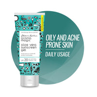 Aroma Magic Aloe Vera Sunscreen Gel With Broad Spectrum Protection UVA/UVB |SPF 20 |For Oily & Acne Prone Skin | 100 ml