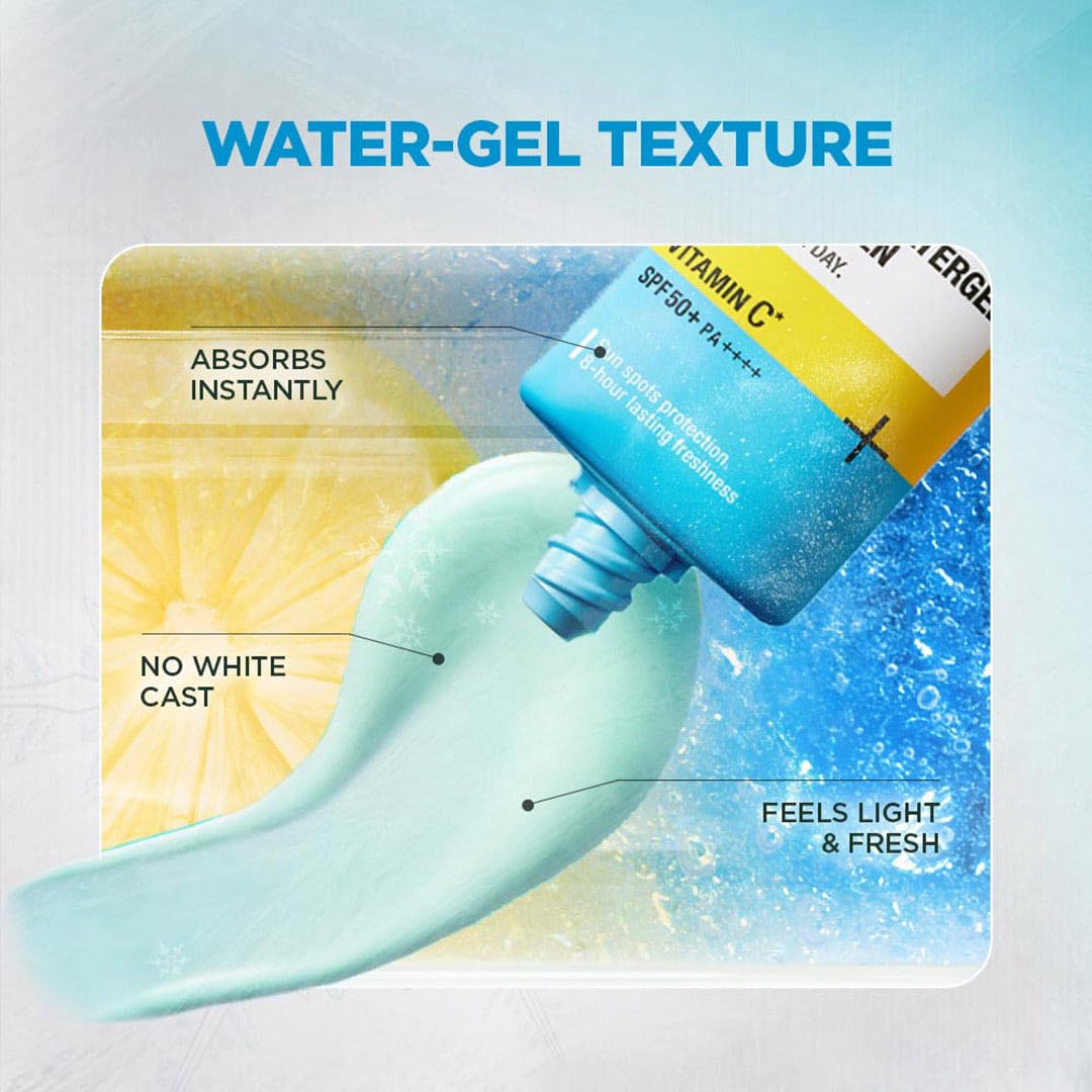 Garnier Super UV Cooling Watergel Sunscreen SPF50 PA++++ | Instant Cooling & 8-hr freshness | lightweight gel, no white cast, suitable for oily, dry, sensitive & combination skin, for men & women,60ml