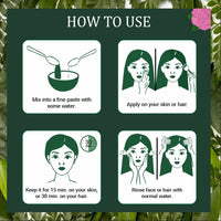 INDUS VALLEY Bio Organic Natural Multani Mitti Powder | Healing Clay | Bentonite clay with Rose Petals Powder | Rosa indica for Skin Care - (200g+100=300g)