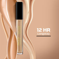 Faces Canada Ultimate Face Duo - 3in1 Hydra Matte Mini Foundation - Rose Ivory (18ml) & High Cover Concealer - Toffee Love (4ml) | Foundation & Concealer Combo for Flawless Skin
